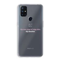 gij beslist: OnePlus Nord N10 5G Transparant Hoesje
