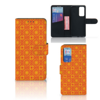 Huawei P40 Telefoon Hoesje Batik Oranje