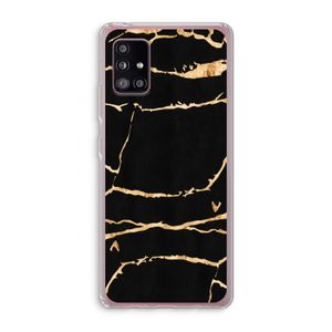 Gouden marmer: Samsung Galaxy A51 5G Transparant Hoesje