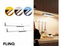 1 FlinQ Verstelbare Kastverlichting met Bewegingsensor - Keukenverlichting - Oplaadbaar & Draadloos - 30 cm - Wit (2de Kans Deal)