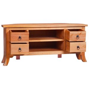 The Living Store Mahonie Houten TV-meubel - 100 x 40 x 45 cm - Strak design