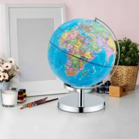 3-In-1 Verlichte Globe 23 cm Globe Nachtlampje met Standaard 88 Sterrenbeelden Wereldkaart voor Thuis School Kantoor