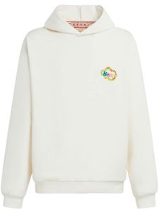 Marni hoodie à logo imprimé - Blanc