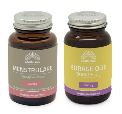 Mattisson HealthStyle - MenstruCare Vitex Agnus Castus Capsules en Borage Olie 1000mg Capsules -
