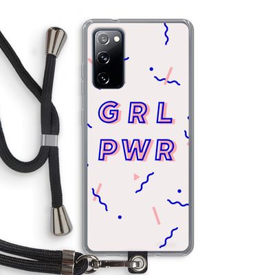 GRL PWR: Samsung Galaxy S20 FE / S20 FE 5G Transparant Hoesje met koord