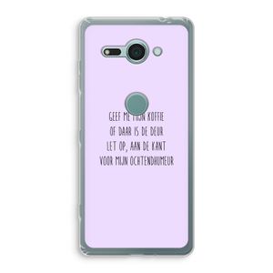 Ochtendhumeur: Sony Xperia XZ2 Compact Transparant Hoesje