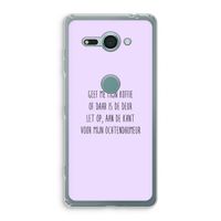 Ochtendhumeur: Sony Xperia XZ2 Compact Transparant Hoesje