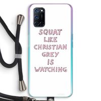Christian Grey: Oppo A52 Transparant Hoesje met koord Christian Grey: Oppo A52 Transparant Hoesje met koord