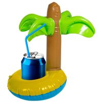 Opblaasbare drankhouder palmboom 22 cm - thumbnail