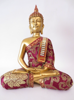 Tibetaanse Boeddha (goud/rood) - Spirituele beelden - Spiritueelboek.nl - thumbnail
