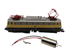 micromotor NH005 motor ombouwset voor Hobbytrain E10, E10.3, E40, BR 110, BR 112, BR 114, u.a.