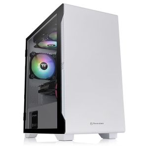 Thermaltake S100 Tempered Glass Snow Edition Micro-tower PC-behuizing Wit