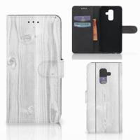 Samsung Galaxy A6 Plus 2018 | Book Style Case | White Wood