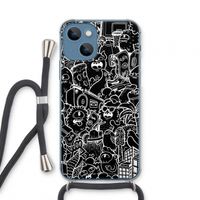 Vexx Black City : iPhone 13 mini Transparant Hoesje met koord