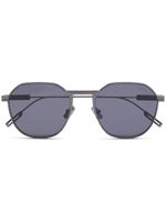Zegna lunettes de soleil à monture carrée - Gris