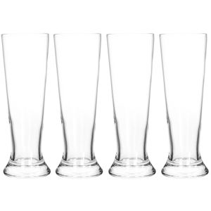 4x Bierglazen smal 370 ml