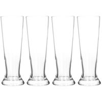 4x Bierglazen smal 370 ml