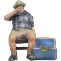 NOCH 10431 H0 Man op klapstoel figuren Geverfd, Zittend