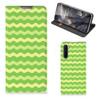 OnePlus Nord | Hoesje met Magneet | Waves Green