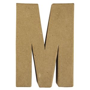 Papier mache letter M