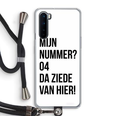 Da ziede van hier: OnePlus Nord Transparant Hoesje met koord