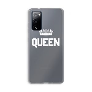 Queen zwart: Samsung Galaxy S20 FE / S20 FE 5G Transparant Hoesje