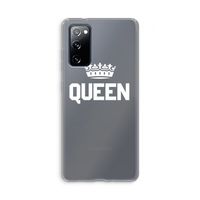 Queen zwart: Samsung Galaxy S20 FE / S20 FE 5G Transparant Hoesje