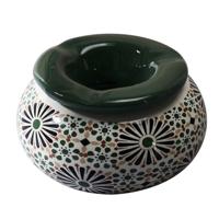 Storm Asbak Classic African - Kunststeen - D10 x H6 cm - print groen - voor binnen/balkon/serre Storm Asbak Classic African - Kunststeen - D10 x H6 cm - print groen - voor binnen/balkon/serre