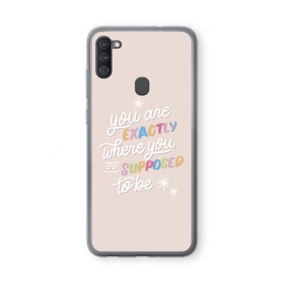 Right Place: Samsung Galaxy A11 Transparant Hoesje