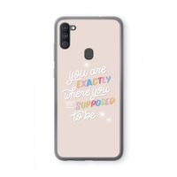 Right Place: Samsung Galaxy A11 Transparant Hoesje