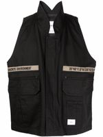 WTAPS gilet Rep à col montant - Noir