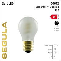 LED lamp frost 3.2W 190 lumen E27 druppel vorm gekruld helder Segula