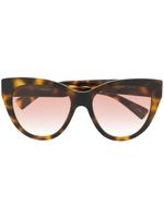 Gucci Eyewear lunettes de soleil à monture papillon - Marron - thumbnail