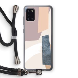 Luca: Samsung Galaxy A31 Transparant Hoesje met koord