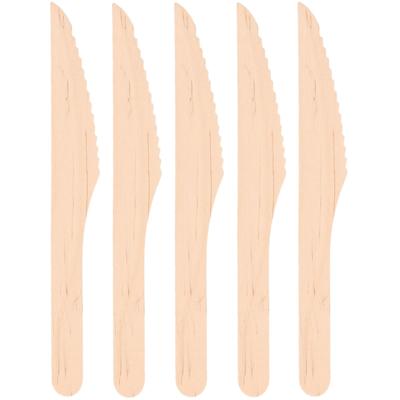 Wegwerp messen - 25x stuks - hout - wegwerpbestek - BBQ/verjaardag/picknick