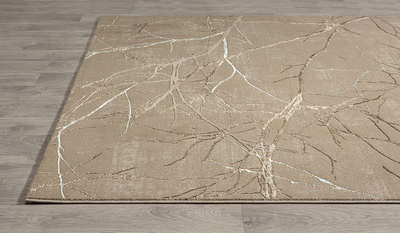 Laagpolig Takkendesing Vloerkleed Beige-160 x 230 cm