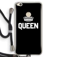 Queen zwart: Huawei Ascend P8 Lite (2017) Transparant Hoesje met koord Queen zwart: Huawei Ascend P8 Lite (2017) Transparant Hoesje met koord