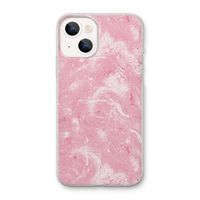 Abstract Painting Pink: iPhone 13 mini Transparant Hoesje