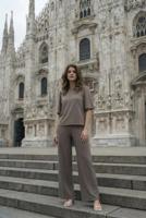 Elvira Casuals Pullover Izzy E1 26-046 Trui 673 Taupe Melange