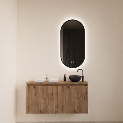 BWS Fonteinmeubel Meadow 100x50 cm Wellington Oak Incl. Topplaat - Fonteinmeubel Meadow 100x50 cm Wellington Oak Incl. Topplaat