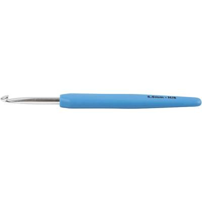 Creativ Company Haaknaalden, afm 5, l: 13,3 cm, afm 5 mm, blauw, 1 stuk