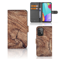 Samsung Galaxy A52 Book Style Case Tree Trunk - thumbnail