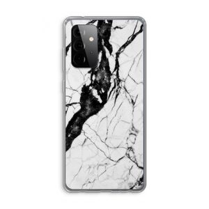 Witte marmer 2: Samsung Galaxy A72 Transparant Hoesje