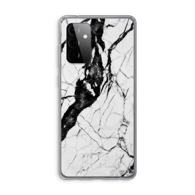 Witte marmer 2: Samsung Galaxy A72 Transparant Hoesje