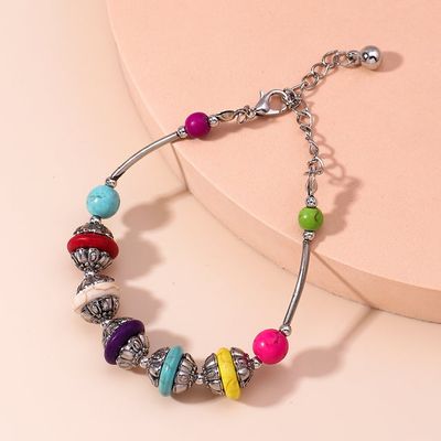 Zilverkleurige Tibetaanse Armband met Authentieke Kralen - Sieraden - Spiritueelboek.nl