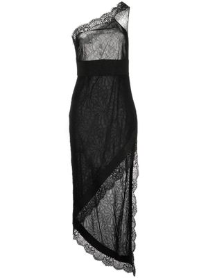 TOM FORD robe à une épaule - Noir