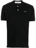 Comme Des Garçons Play embroidered logo polo shirt - Noir