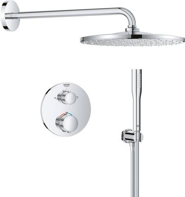 Grohe Precision 310 Mono inbouw regendoucheset met 2 straalsoorten rond Ø31cm chroom