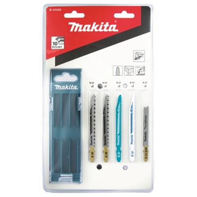 Makita decoupeerzaagbladenset [10-delig] - hout/metaal/universeel/laminaat