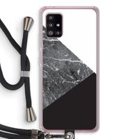 Combinatie marmer: Samsung Galaxy A51 5G Transparant Hoesje met koord